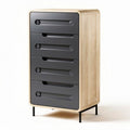 Cassettiera in legno e plastica con 5 cassetti dimensioni 40 x 30 x 90cm